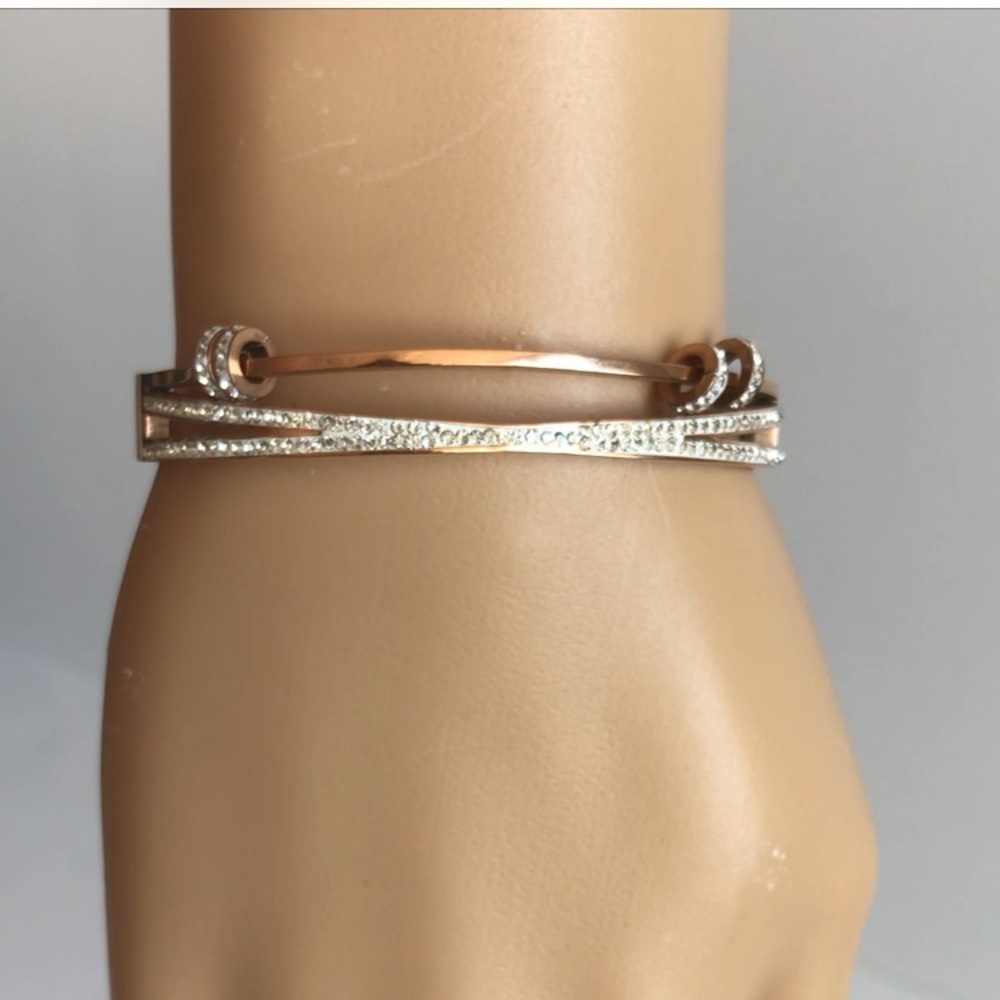 Titanium Steel Bracelet Bangle - Size: 17cm (6.69”)